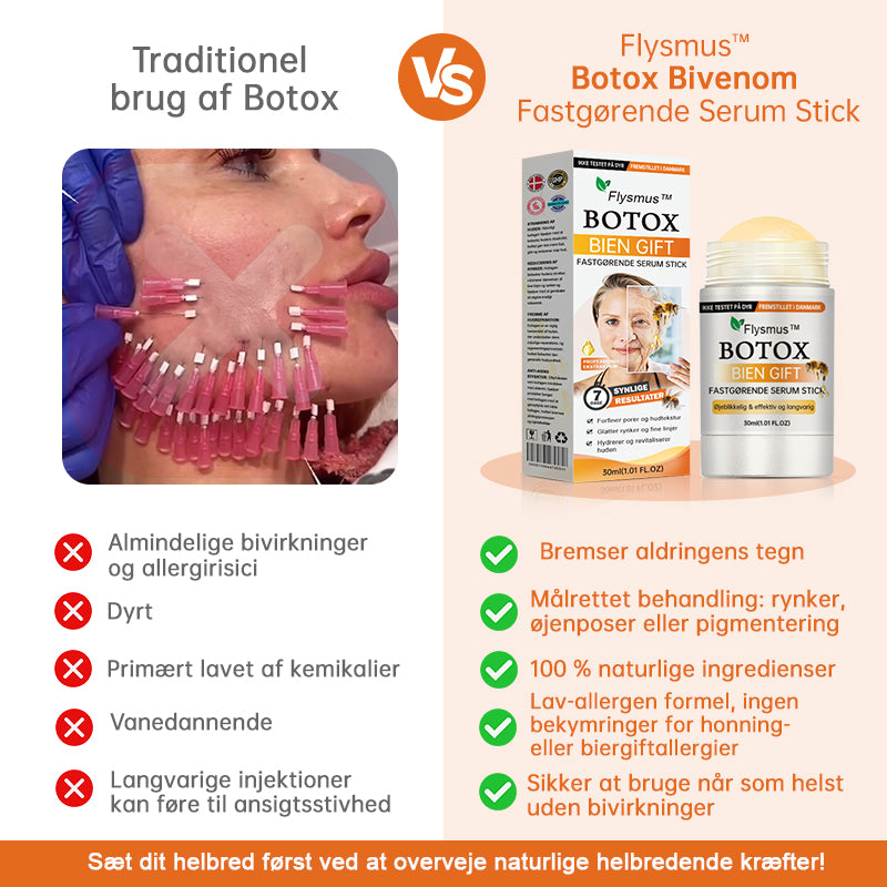 👨‍⚕️💎✨Fremstillet og afsendt fra Danmar✨Flysmus ™ Botox Bivenom Fastgørende Serum Stick👩‍🔬SIDSTE DAG 70 % RABAT