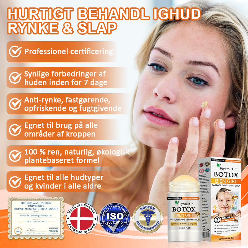 👨‍⚕️💎✨Fremstillet og afsendt fra Danmar✨Flysmus ™ Botox Bivenom Fastgørende Serum Stick👩‍🔬SIDSTE DAG 70 % RABAT