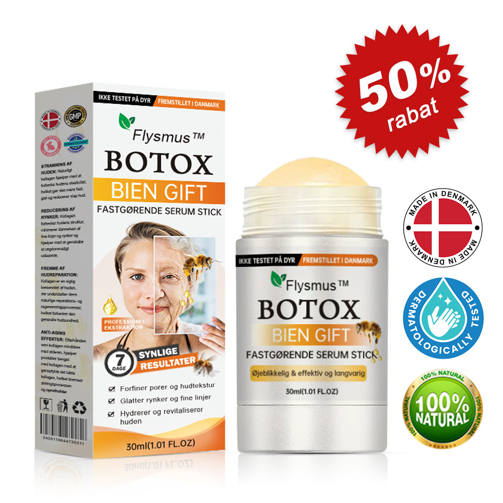 👨‍⚕️💎✨Fremstillet og afsendt fra Danmar✨Flysmus ™ Botox Bivenom Fastgørende Serum Stick👩‍🔬SIDSTE DAG 70 % RABAT