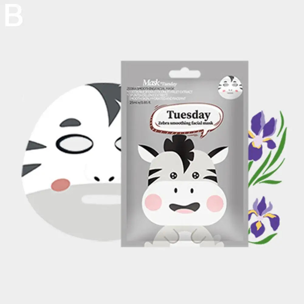 Cute Cartoon Facial Mask Moisturizing Hydrating Mask Deep Moisturizing Tender Skin Mask Dog Panda Pig Animal Mask Skin Care