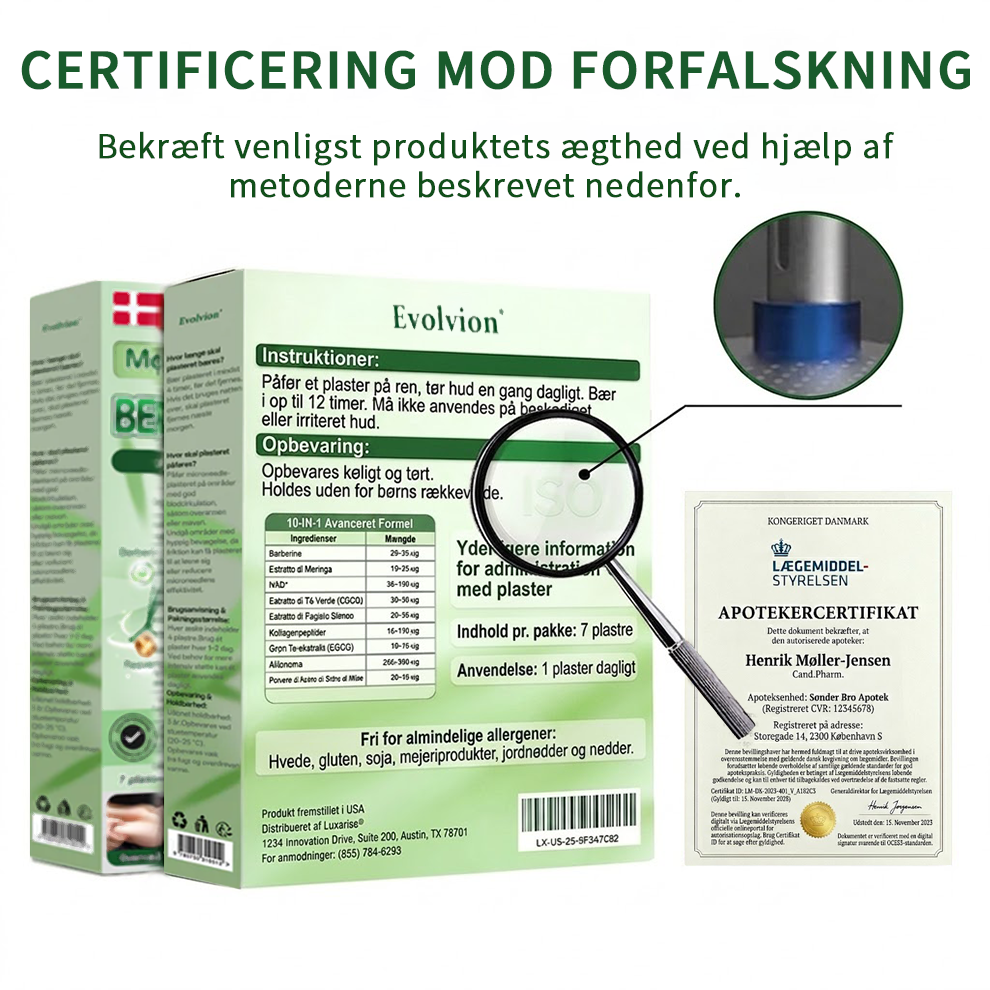 Officiel Butik |💝 Evolvion® Moringa · Berberin × NAD⁺ 10-i-1 Avanceret Nano Microneedle-plaster(Kun én gang dagligt – synlige forandringer på 7 dage)✅ Til fedme, løs hud, diabetes, søvnapnø, ledproblemer og meget mere